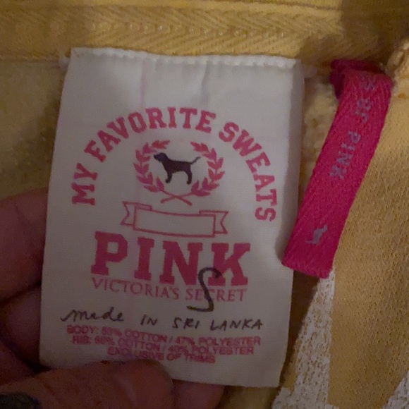 Yellow VS Pink Hooded sweatshirt - Picture 3 of 3